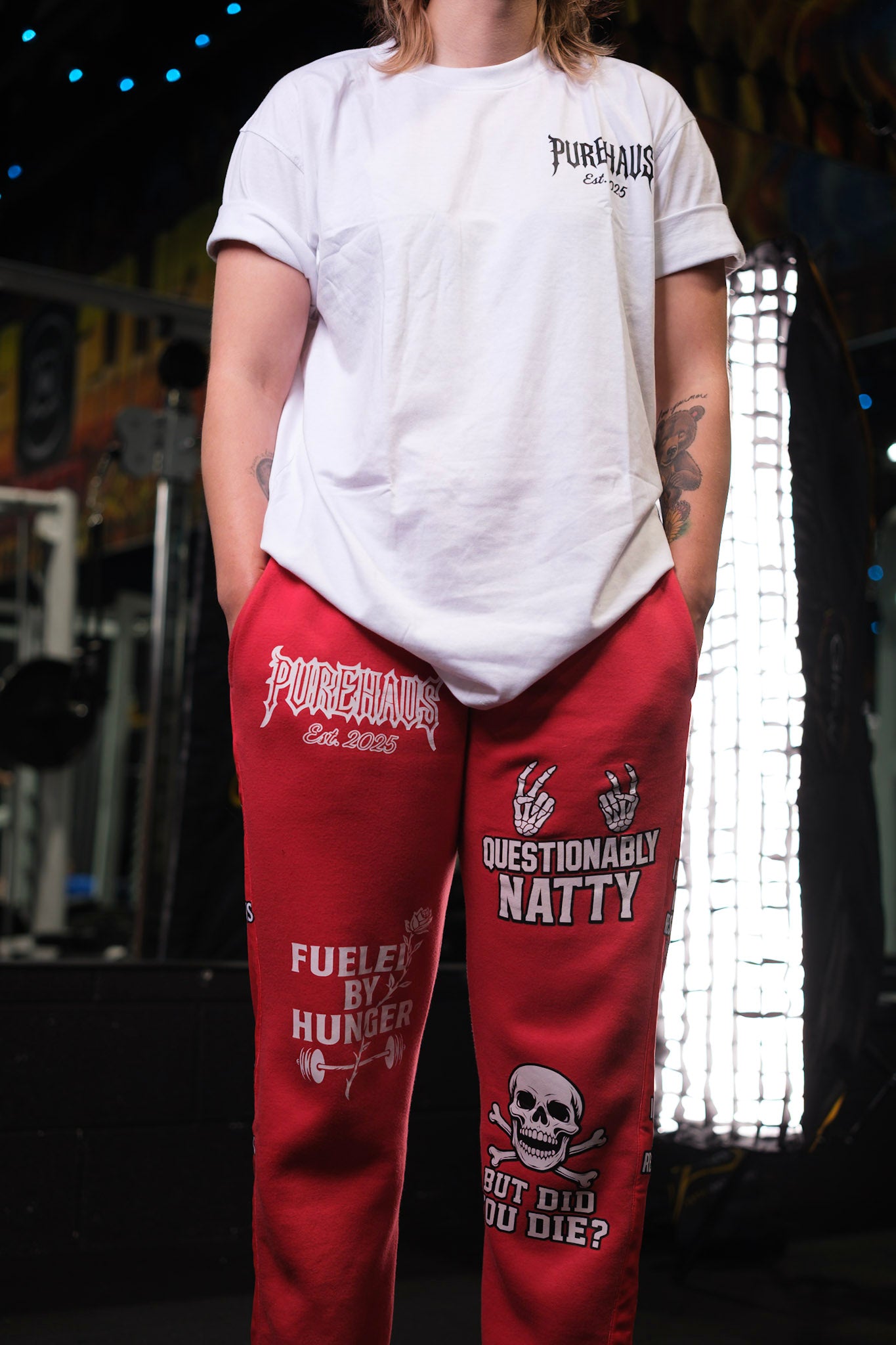 “Questionably Natty” Statement Sweats.