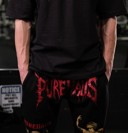 Baggy rock-style sweats